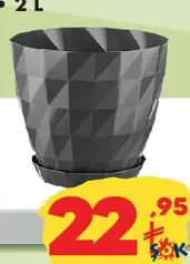 ANTRASİT KRİSTAL SAKSI 2 L ANTRASİT KRİSTAL SAKSI 2 L